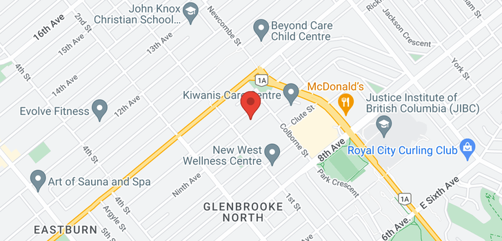 map of 92 GLOVER AVENUE